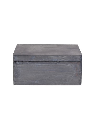 Drewniana skrzyneczka z wiekiem płaskim 13,5x30x20 cm ~ S-06 SZARY - product 2