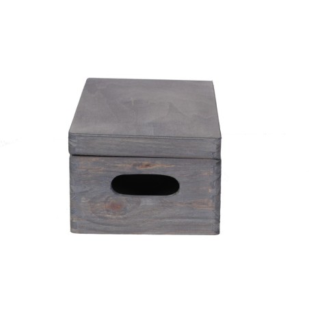 Drewniana Skrzyneczka z Wiekiem Płaskim ▪ 13x30x20 ▪ Sosnowa / Surowa