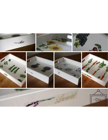 Skrzynki drewniane - Skrzynka Drewniana z Uchwytem 13,5x40x30 cm ~ S-07 SZARA - product 5