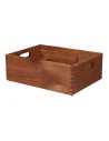 Skrzynka Drewniana z Uchwytem 13,5x40x30 cm ~ S-07 BRĄZ