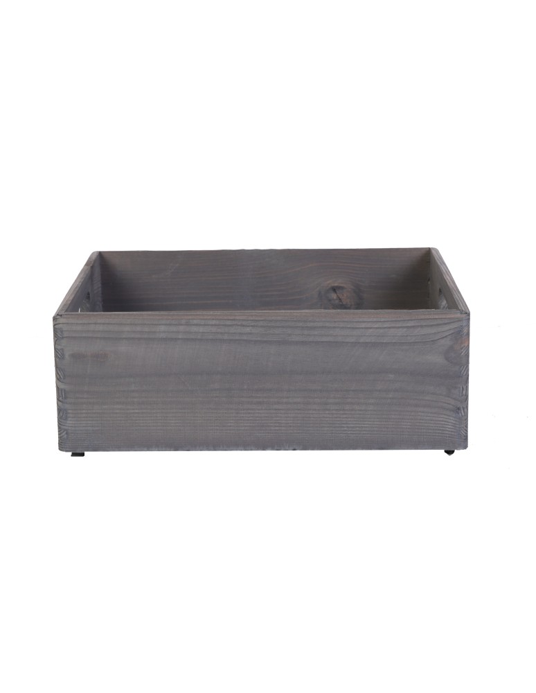 Skrzynki drewniane - Skrzynka Drewniana z Uchwytem 13,5x40x30 cm ~ S-07 SZARA - product MODO24.PL 2