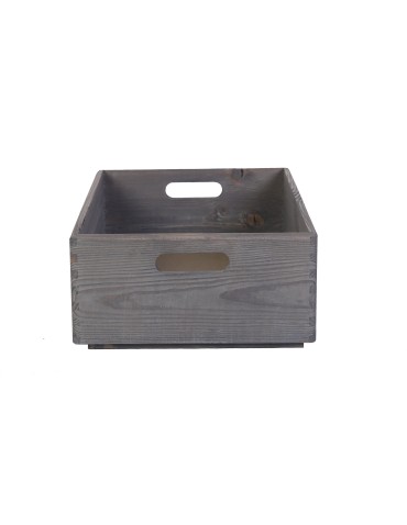 Skrzynki drewniane - Skrzynka Drewniana z Uchwytem 13,5x40x30 cm ~ S-07 SZARA - product 4