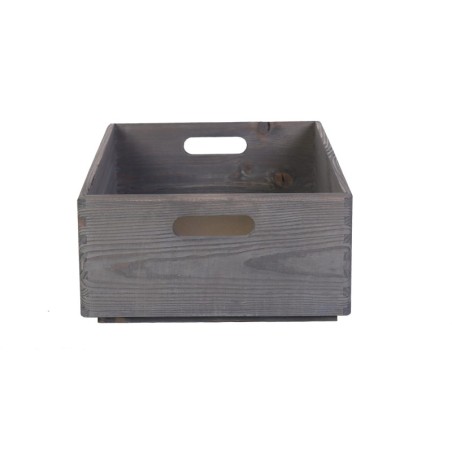 Skrzynka Drewniana z Uchwytem 13,5x40x30 cm ▪ Surowa Sosna ▪ Pełna