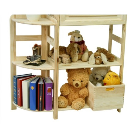 Skrzynka Drewniana z Pokrywą 23x40x30 cm ❏ Pełna z Uchwytami