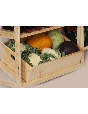 Skrzynki drewniane - Drewniana skrzyneczka z wiekiem płaskim 13,5x30x20 cm ~ S-06 - product 9