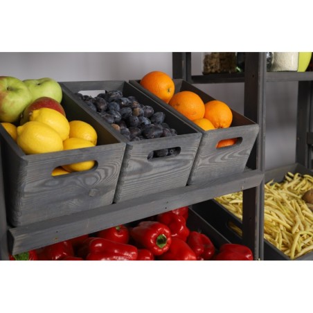 Drewniana Skrzyneczka z Wiekiem Płaskim ▪ 13x30x20 ▪ Sosnowa / Surowa