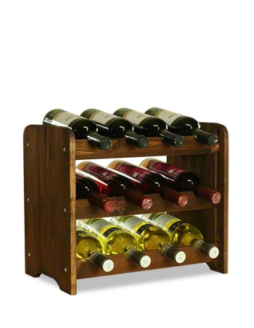 Regał na wino RW-3-12 brązowy