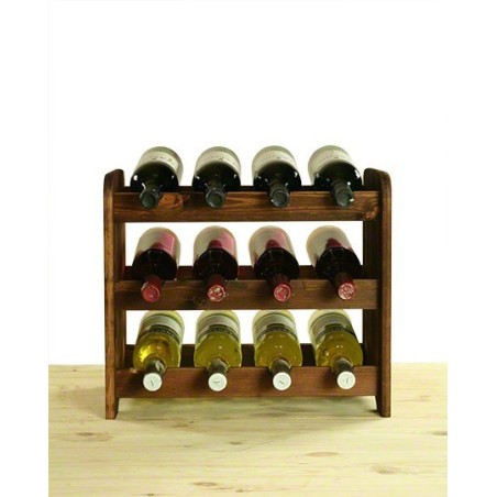 Regał na wino RW-3-12 brązowy