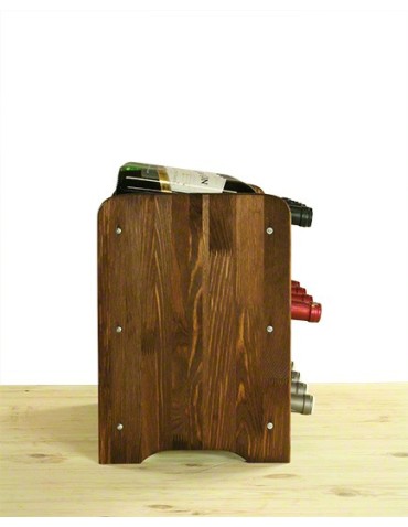 Klasyczne regały do wina RW-3 - Regał na wino RW-3-12 brązowy - product 3