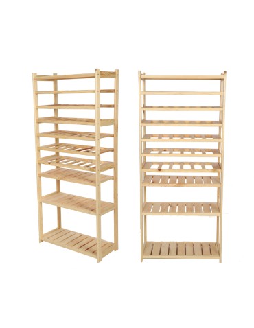 Regał Drewniany LSR 4 półki proste 6 PÓŁEK NA WINO