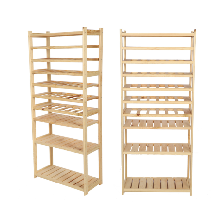 Regał Drewniany LSR 4 półki proste 6 PÓŁEK NA WINO