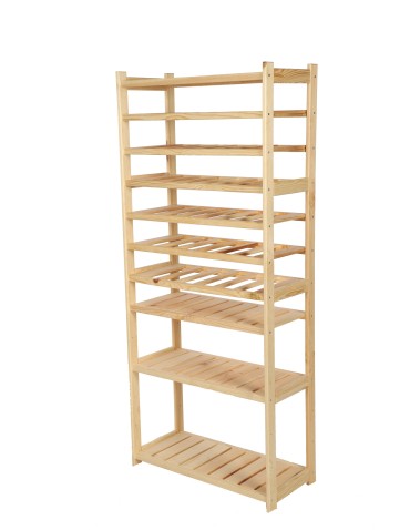 Regał Drewniany LSR 4 półki proste 6 PÓŁEK NA WINO - product 2