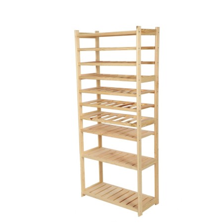 Regał Drewniany LSR 4 półki proste 6 PÓŁEK NA WINO