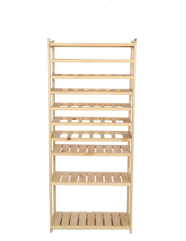 Regały/meble wielofunkcyjne - Regał Drewniany LSR 4 półki proste 6 PÓŁEK NA WINO - product 3