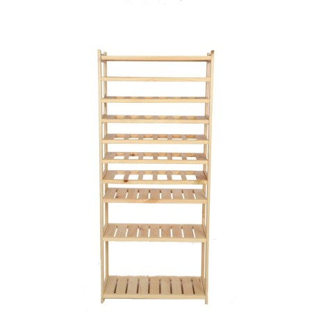 Regał Drewniany LSR 4 półki proste 6 PÓŁEK NA WINO