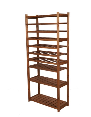 Regał Drewniany LSR 4 półki proste 6 PÓŁEK NA WINO – Brąz - product 2