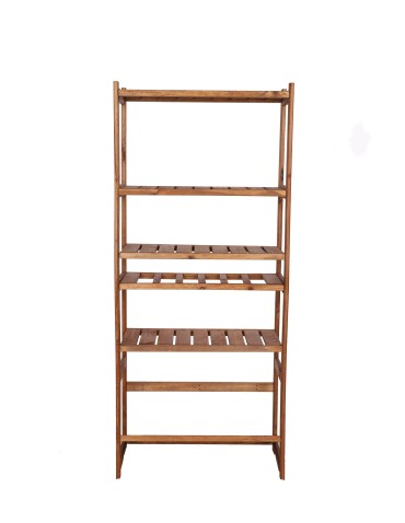 Regały/meble wielofunkcyjne - Regał Drewniany LSR półki mieszane 2 + 3 + 2 – brąz - product 16