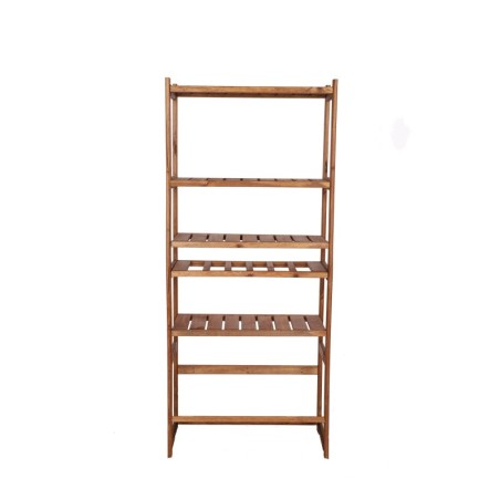 Regał Drewniany LSR półki mieszane 2 + 3 + 2 – brąz