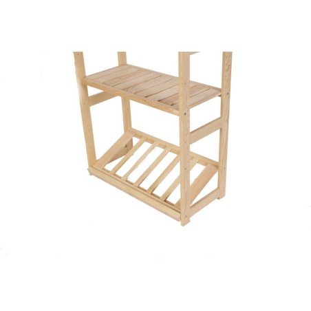 Regał Drewniany LSR półki mieszane 2 + 3 + 2