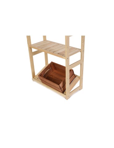 Regały/meble wielofunkcyjne - Regał Drewniany LSR półki mieszane 2 + 3 + 2 - product 21