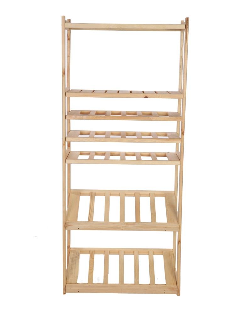 Regały/meble wielofunkcyjne - Regał Drewniany LSR półki mieszane 2 + 3 + 2 - product MODO24.PL 2