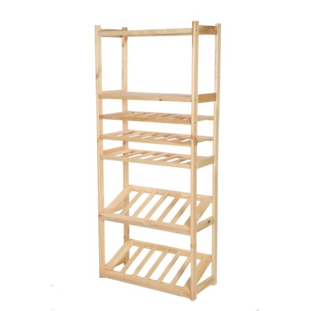 Regał Drewniany LSR półki mieszane 2 + 3 + 2