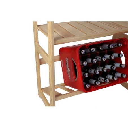 Regał Drewniany LSR półki mieszane 2 + 0 + 3