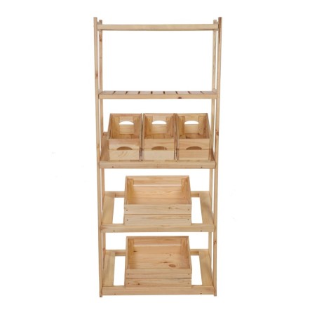 Regał Drewniany LSR półki mieszane 2 + 0 + 3