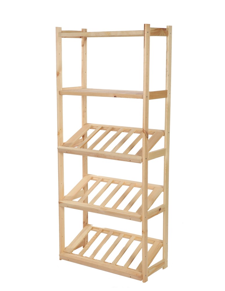 Regały/meble wielofunkcyjne - Regał Drewniany LSR półki mieszane 2 + 0 + 3 - product MODO24.PL 4