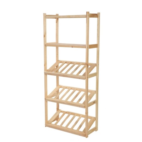 Regał Drewniany LSR półki mieszane 2 + 0 + 3