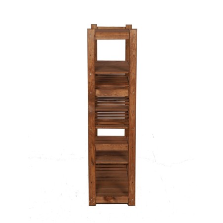 Regał Drewniany LSR – półki mieszane 2 + 3 + 0 – brąz