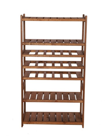 Regały/meble wielofunkcyjne - Regał Drewniany LSR – półki mieszane 2 + 3 + 0 – brąz - product 3