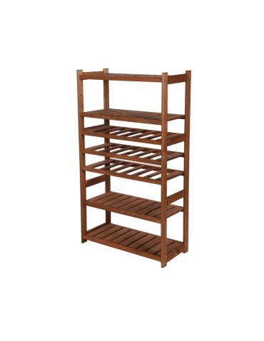 Regał Drewniany LSR – półki mieszane 2 + 3 + 0 – brąz