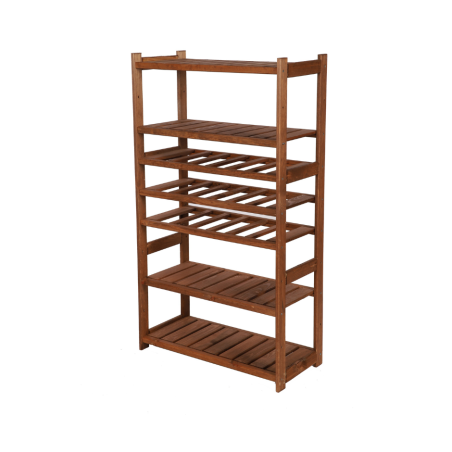 Regał Drewniany LSR – półki mieszane 2 + 3 + 0 – brąz