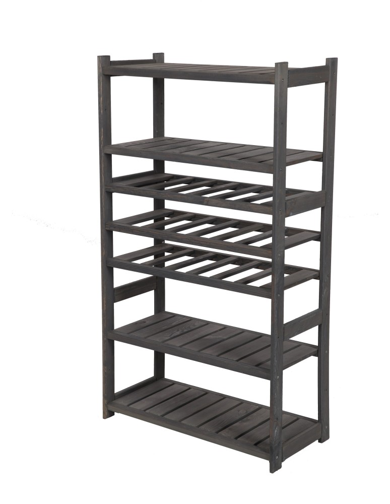 Regały/meble wielofunkcyjne - Regał Drewniany LSR – półki mieszane 2 + 3 + 0 – szary - product MODO24.PL 3