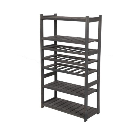 Regał Drewniany LSR – półki mieszane 2 + 3 + 0 – szary