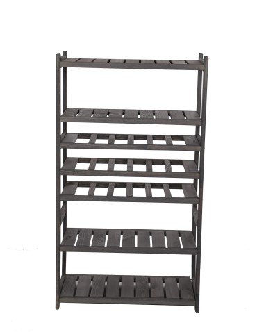 Regał Drewniany LSR – półki mieszane 2 + 3 + 0 – szary - product 2