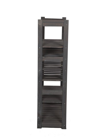 Regały/meble wielofunkcyjne - Regał Drewniany LSR – półki mieszane 2 + 3 + 0 – szary - product 4