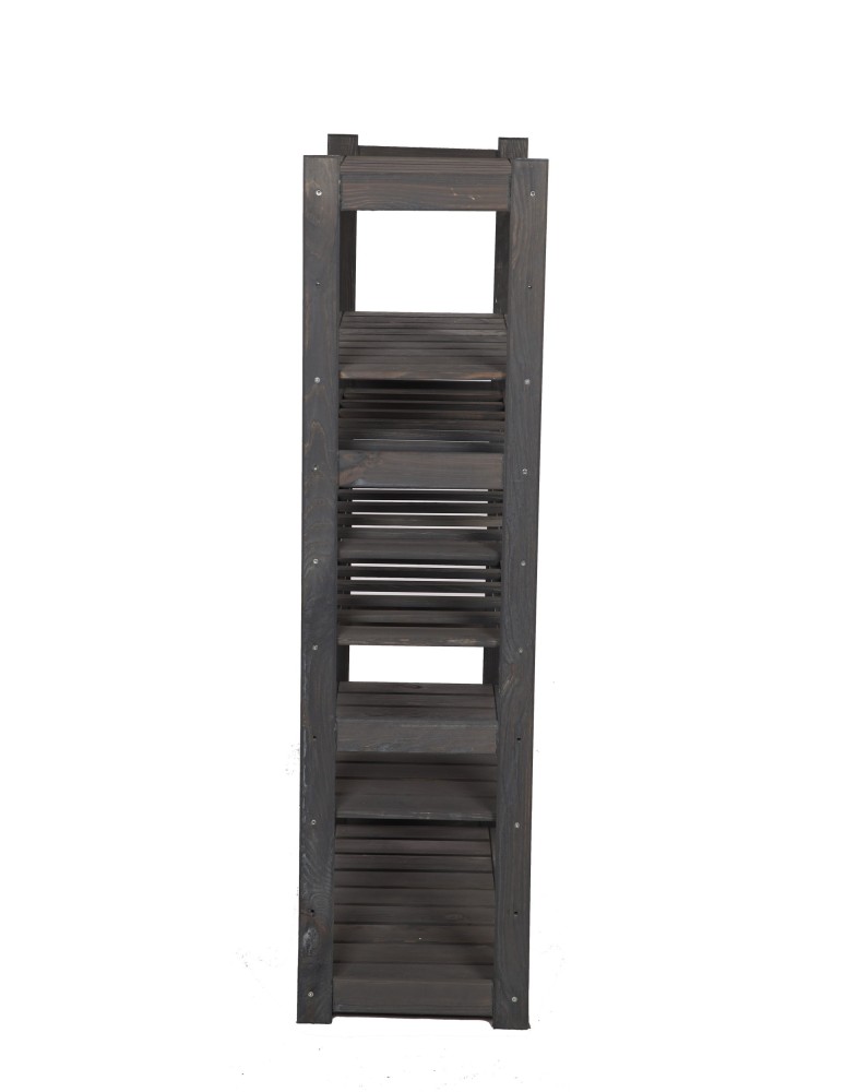 Regały/meble wielofunkcyjne - Regał Drewniany LSR – półki mieszane 2 + 3 + 0 – szary - product MODO24.PL 4