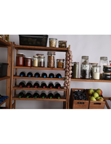 Regały/meble wielofunkcyjne - Regał Drewniany LSR – półki mieszane 3 + 2 + 1 – brąz - product 14