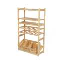 Regał Drewniany LSR półki mieszane 3 + 2 + 1