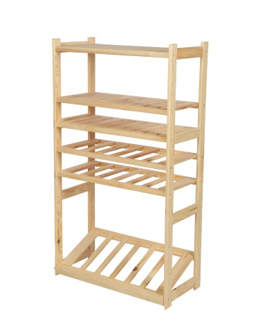 Regały/meble wielofunkcyjne - Regał Drewniany LSR półki mieszane 3 + 2 + 1 - product 5