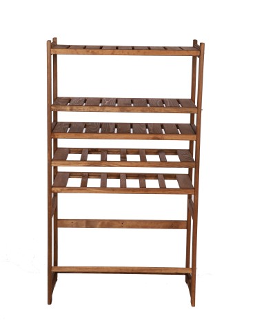 Regał Drewniany LSR – półki mieszane 3 + 2 + 1 – brąz - product 2