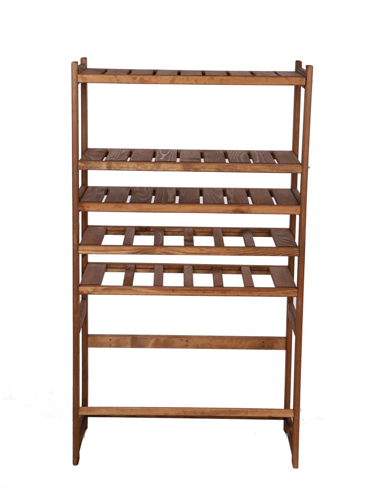 Regały/meble wielofunkcyjne - Regał Drewniany LSR – półki mieszane 3 + 2 + 1 – brąz - product MODO24.PL 2