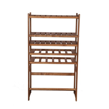 Regał Drewniany LSR – półki mieszane 3 + 2 + 1 – brąz