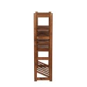 Regał Drewniany LSR – półki mieszane 3 + 2 + 1 – brąz