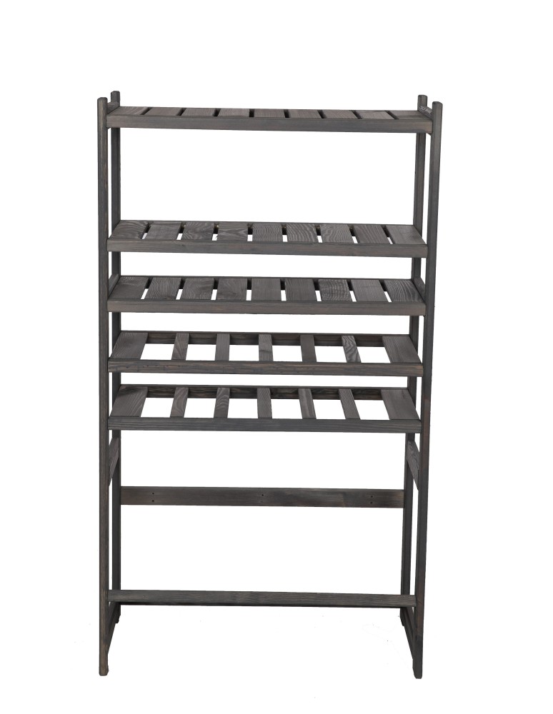 Regały/meble wielofunkcyjne - Regał Drewniany LSR – półki mieszane 3 + 2 + 1 – szary - product MODO24.PL 2