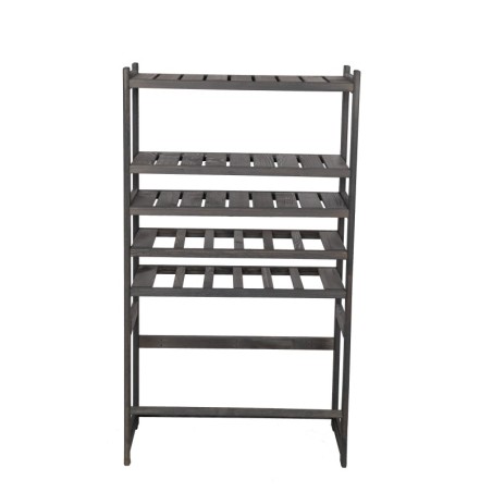 Regał Drewniany LSR – półki mieszane 3 + 2 + 1 – szary