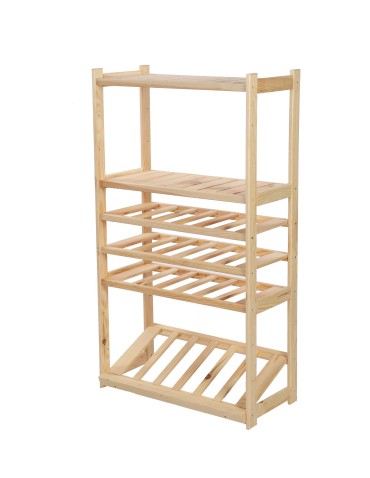 Regały/meble wielofunkcyjne - Regał Drewniany LSR półki mieszane 2 + 3 + 1 - product 5