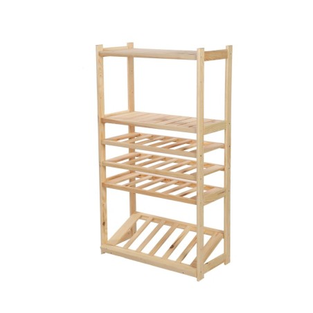 Regał Drewniany LSR półki mieszane 2 + 3 + 1